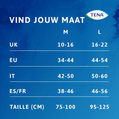 TENA Silhouette Plus High Waist Wegwerpbroekjes Crème L 8 stuks