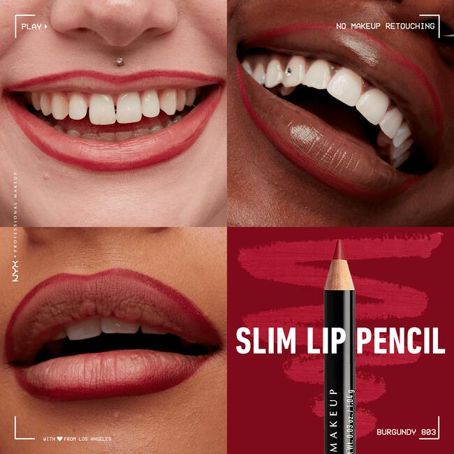 NYX Slim Lip Pencil - Burgundy
