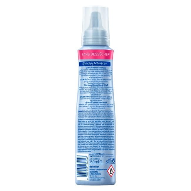 NIVEA Diamond Gloss Care Styling Mousse Extra Sterk 150 ML