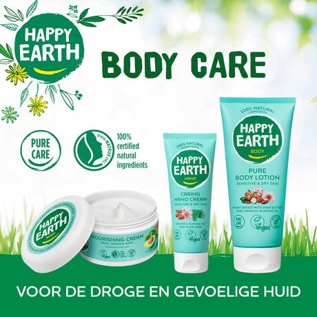 Happy Earth 100% Natural Caring Hand Cream 75ml