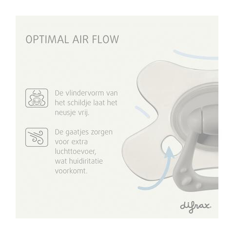 Difrax Fopspeen Natural 12+ Maanden Glow in the dark BPA-vrij