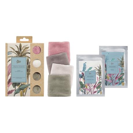 Etos Gezichtsverzorgingsset met Reinigingsdoekjes & Maskers