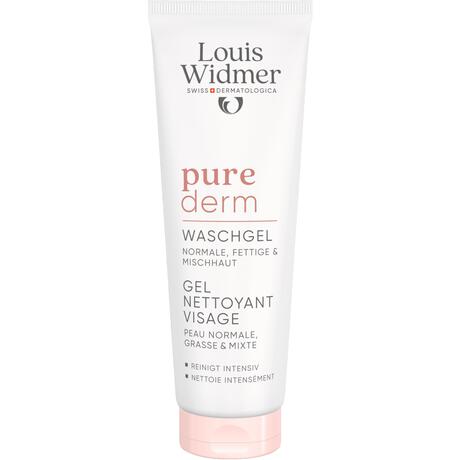Louis Widmer Purederm Wash Gel Gezicht Zonder Parfum 125 ML