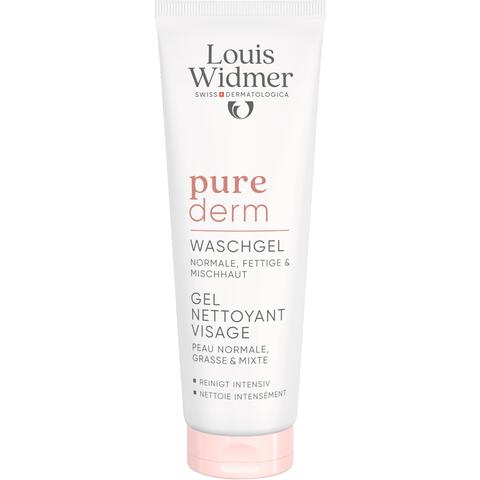 Louis Widmer Purederm Wash Gel Gezicht Zonder Parfum 125 ML