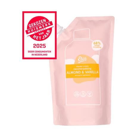 Etos Almond & Vanilla Showercream Navulverpakking 500 ML