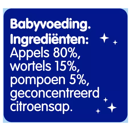 Nestlé Little Rockets Smoothie Appel Wortel Pompoen 2+ Jaar 150 gram