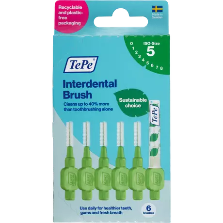 TePe Interdentale Ragers Original Groen&nbsp;ISO Maat 5 0,8 mm 6 stuks