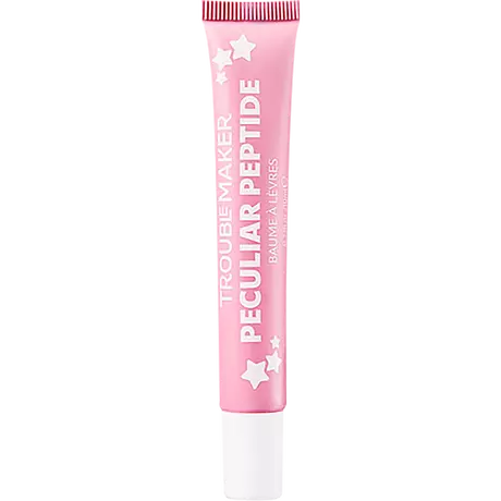 Trouble Maker Peculiar Peptide Shimmer Lip Balm Birthday Cake Pink