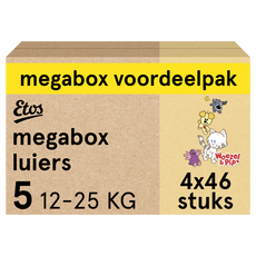Etos Woezel & Pip Luiers Junior Maat 5 12-25 kg Megabox 4x46 stuks