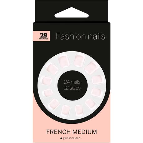 2B Fashion Nails French Medium