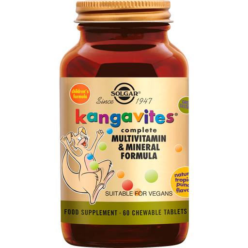 Solgar Kangavites Tropical Punch Kauwtabletten 60 stuks