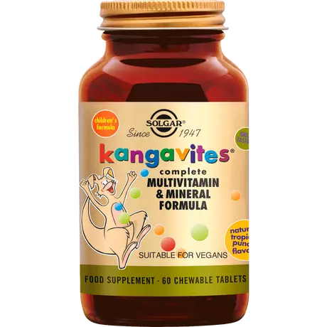 Solgar Kangavites Tropical Punch Kauwtabletten 60 stuks