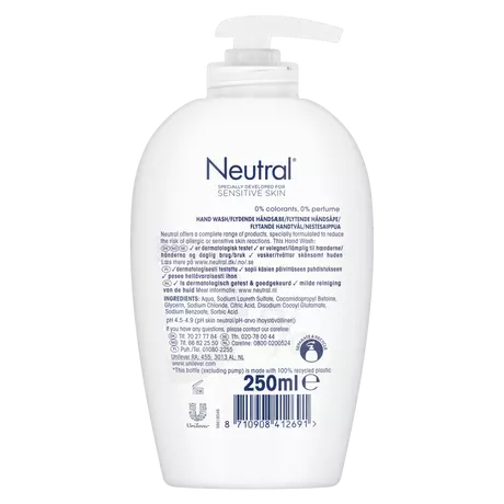 Neutral 0% Parfumvrije Handzeep 250 ML