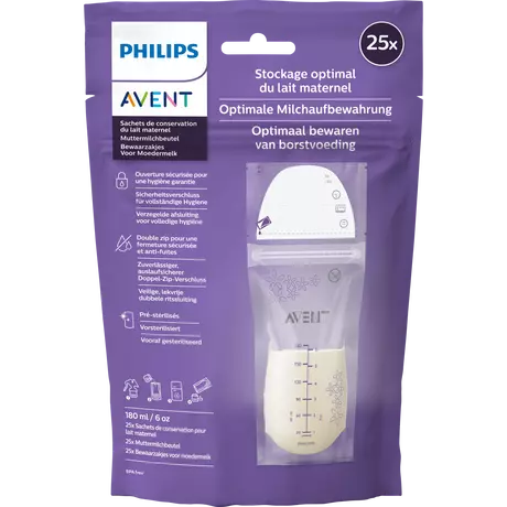Philips Avent Bewaarzakken Moedermelk SCF603/25 25 stuks