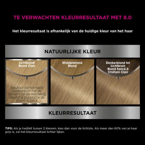 Garnier Olia Permanente Haarverf 8.0 Licht Blond