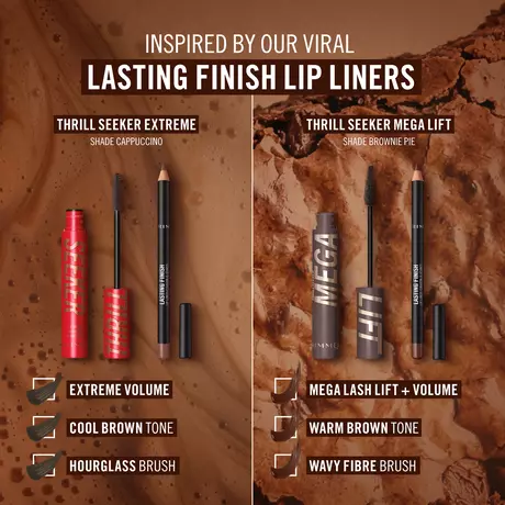 Rimmel London Thrill Seeker Mega Lift Mascara Bruin 3 Brownie Pie