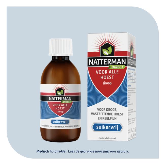 Natterman Direct Voor Alle Hoest Suikervrij Siroop 120ML