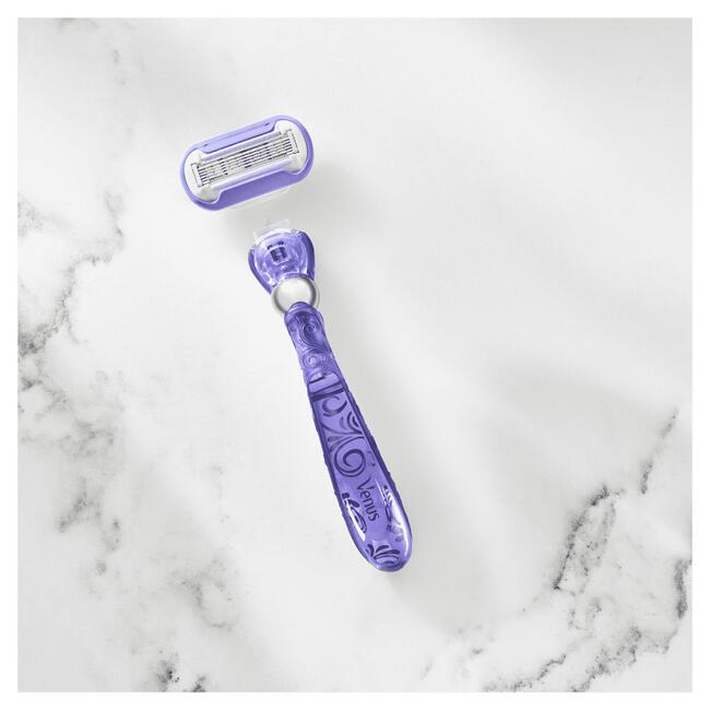Gillette Venus Deluxe Smooth Swirl Extra Glad Scheersysteem 5 Blades