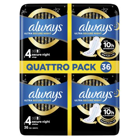 ALWAYS ULTRA PADS NIGHT WINGS 36 - QP