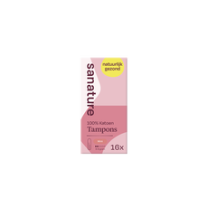 Sanature 100% Katoenen Tampons Mini 16 stuks