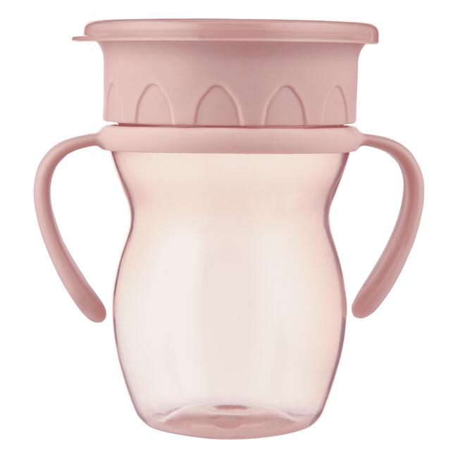 Etos 360° Trainingsbeker met Handvaten Roze 270 ML