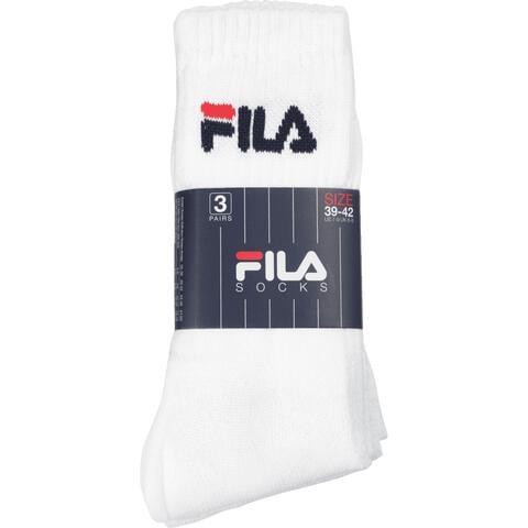 Fila 3pack Socks White 39/42 Tennis