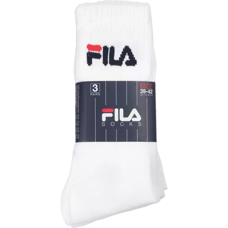 FILA 3 Pak Sokken Wit 39/42 Tennis