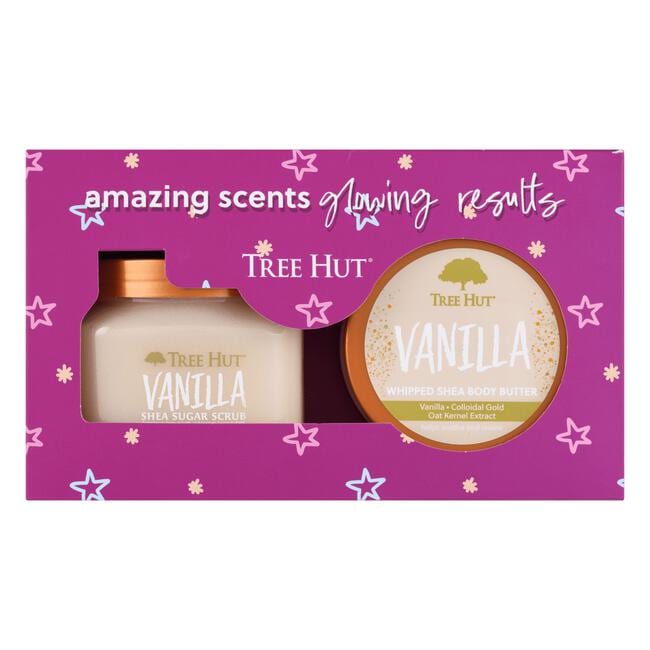 Tree Hut Xmas set Vanilla Sugar Scrub & Whipped Body Butter