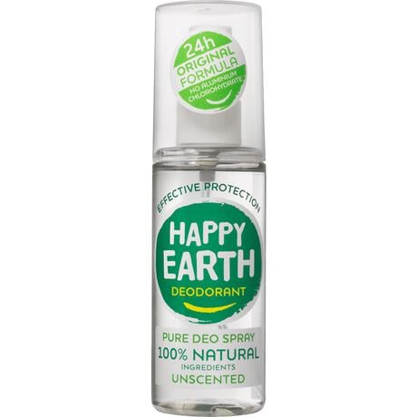Happy Earth 100% Natuurlijke Unscented Deodorant Spray 100 ML