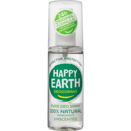 Happy Earth 100% Natuurlijke Unscented Deodorant Spray 100 ML