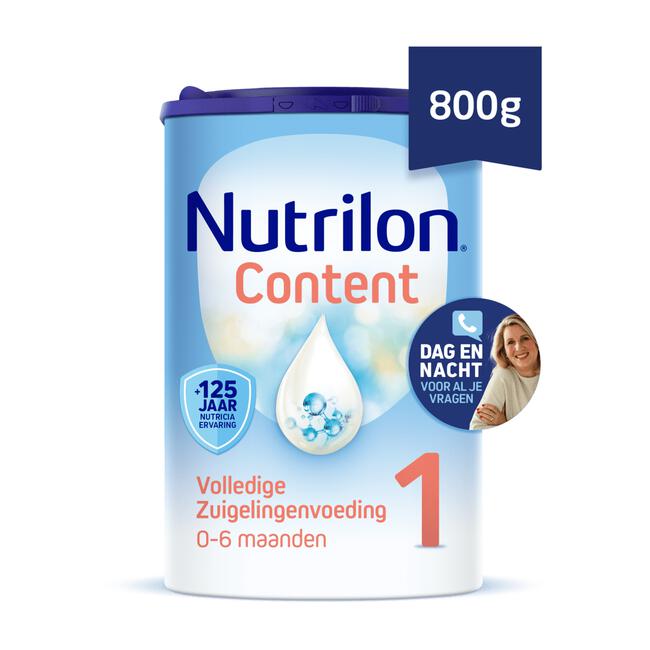 Nutrilon Content 1 Volledige Zuigelingenvoeding 0-6 Maanden 800 GR