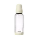 BIBS Babyfles Glas Medium Flow Silicone Ivory incl. opvouwbaar trechtertje 240 ML