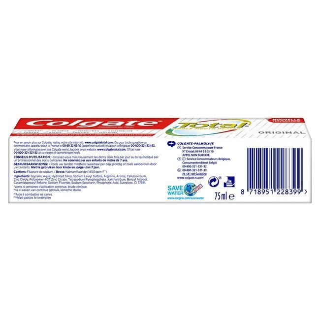 Colgate Total Original Tandpasta 75 ML