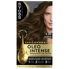 Syoss Oleo Intense Permanente Haarkleuring 4-60 Goudbruin/Châtain Doré