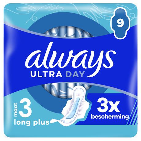 Always Maandverband Ultra Day Long Plus Wings 9 stuks