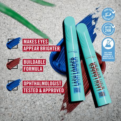 Rimmel London Kind & Free Lash Loader Mascara - Blauw - 004 Azure Blue