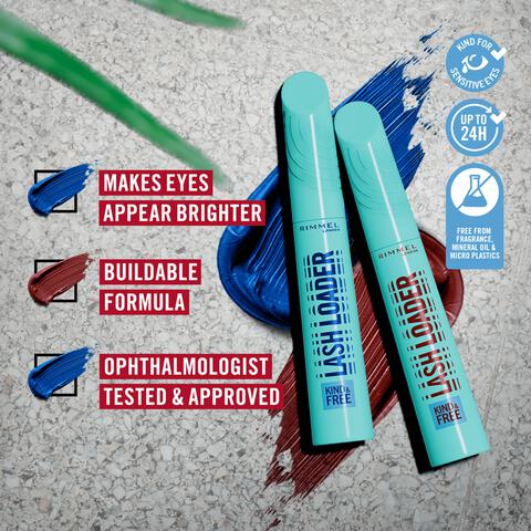 Rimmel London Kind & Free Lash Loader Mascara - Blauw - 004 Azure Blue