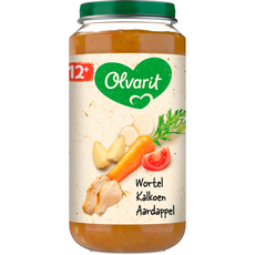 Olvarit Wortel Kalkoen Aardappel Babyhapje 12+ maanden 250 GR