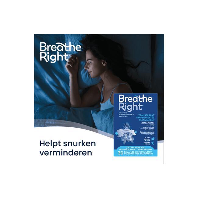 Breathe Right Neusstrips Small/Medium 30 stuks
