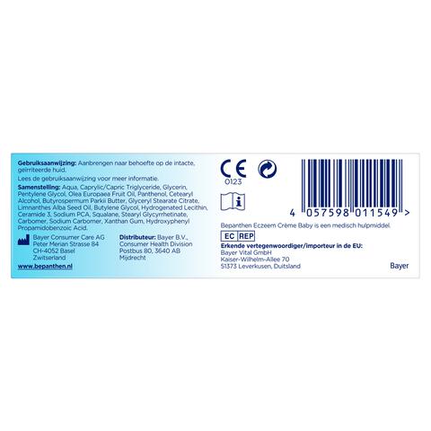 Bepanthen Eczeem Crème Baby Verlicht Jeuk En Roodheid Bij Mild Tot Matig Eczeem 20 GR