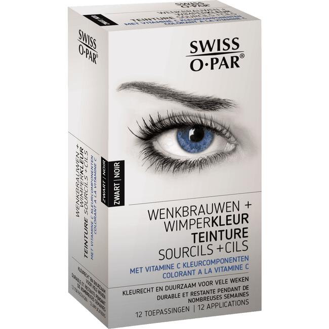 Swiss O-Par Wenkbrauwen & Wimperkleur Zwart