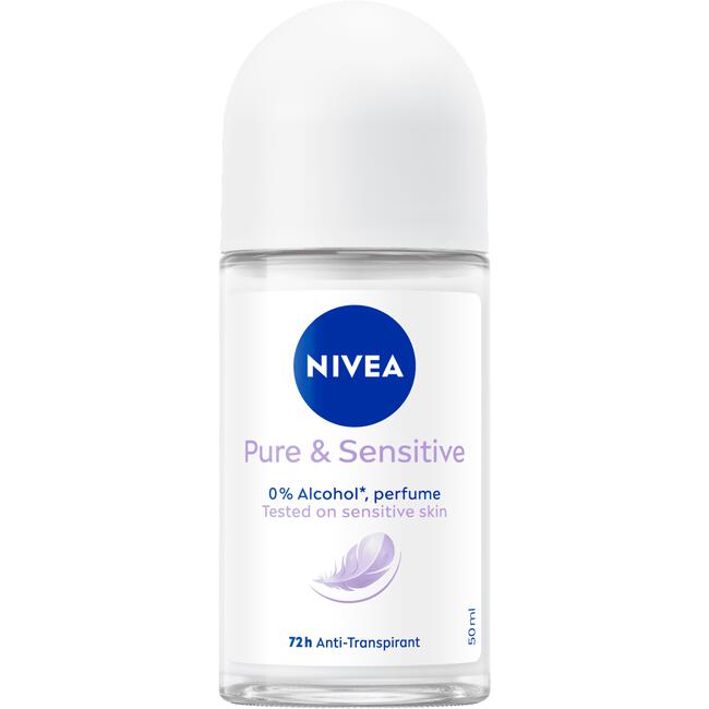 NIVEA Pure & Sensitive Deodorant Roller 50 ML