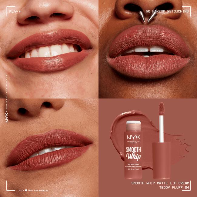 NYX Professional Makeup Smooth Whip Matte Lippenstift 04 Teddy Fluff