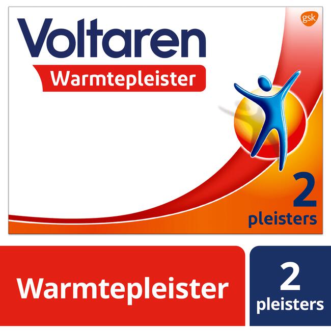 lezer Gevoel dozijn Voltaren Warmtepleister Bij spierpijn, nekpijn, rugpijn en schouderpijn 2  stuks 1 EA | Etos