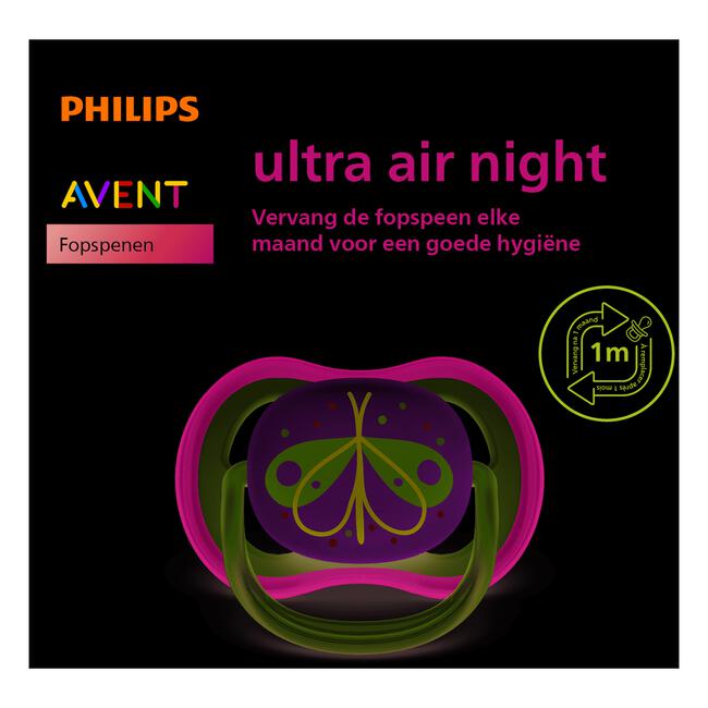 Philips Avent Soother Air Nighttime 0-6M G DC19