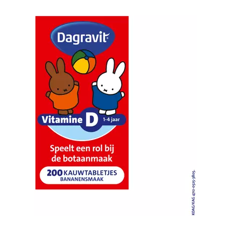 Dagravit Vitamine D Kids Kauwtabletten 200 stuks