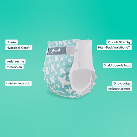 Rascals Premium Luiers Maat 3 6-11 KG 34 stuks