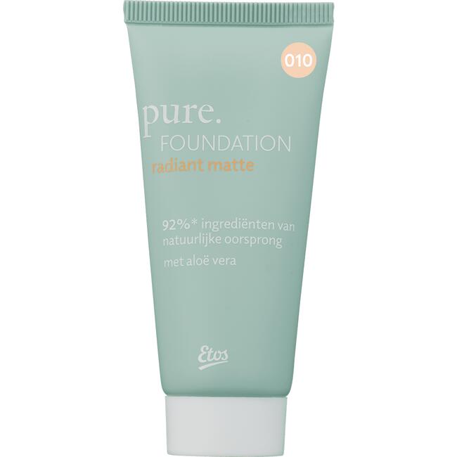 Etos Pure Foundation Radiant Matte 010 Warm Linen