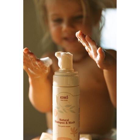 Kenkô Baby & Kids Natural Wash and Shampoo Mousse 150 ML