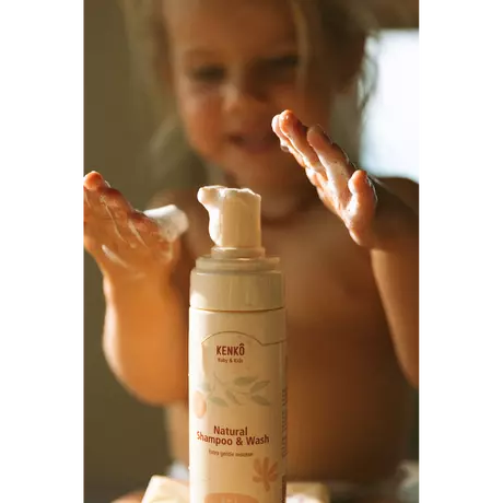 Kenkô Baby & Kids Natural Wash and Shampoo Mousse 150 ML
